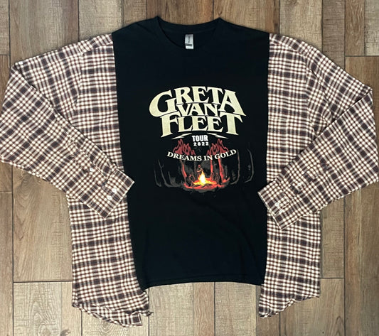 Greta Van Fleet Flannel Tee
