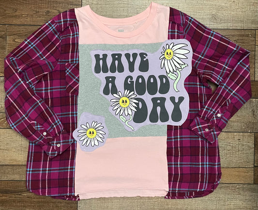 Good Day Flannel Tee