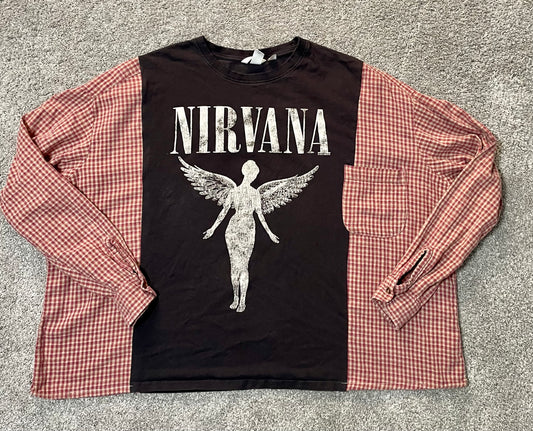 Nirvana Flannel Tee