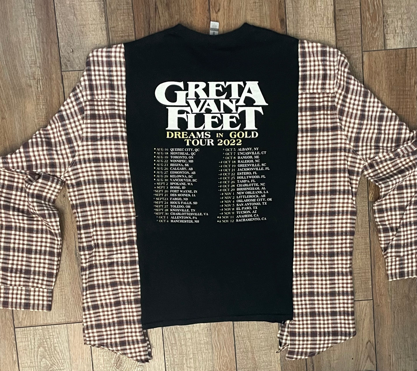 Greta Van Fleet Flannel Tee