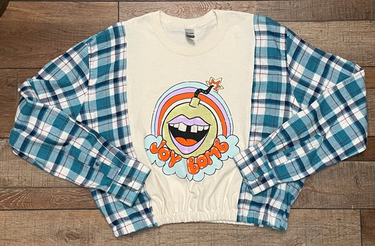 Joy Bomb Flannel Tee