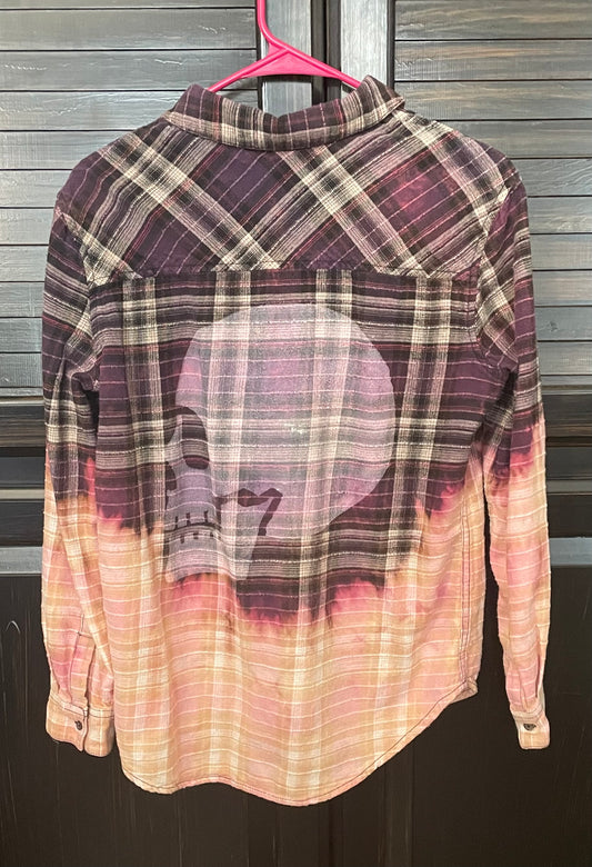 Bleached Skull Flannel