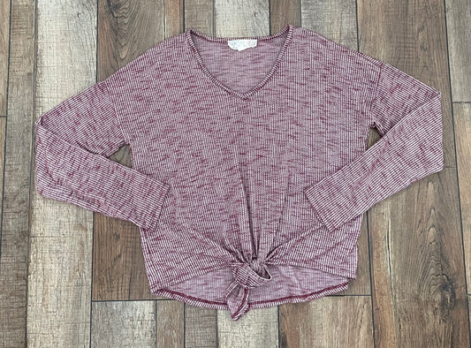 Pink Republic Tie-Front Top