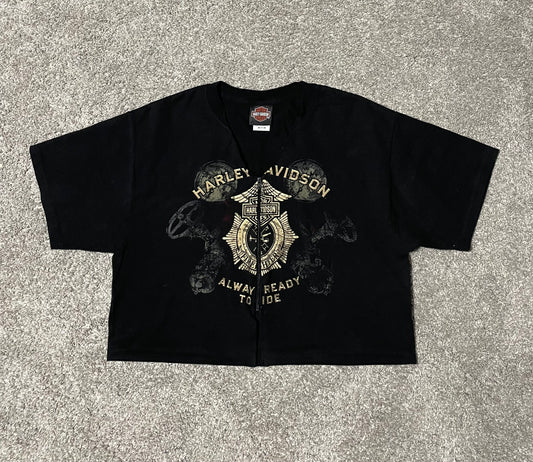 Harley Davidson Zip-Crop