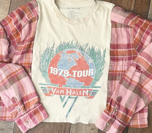 Van Halen Flannel Tee